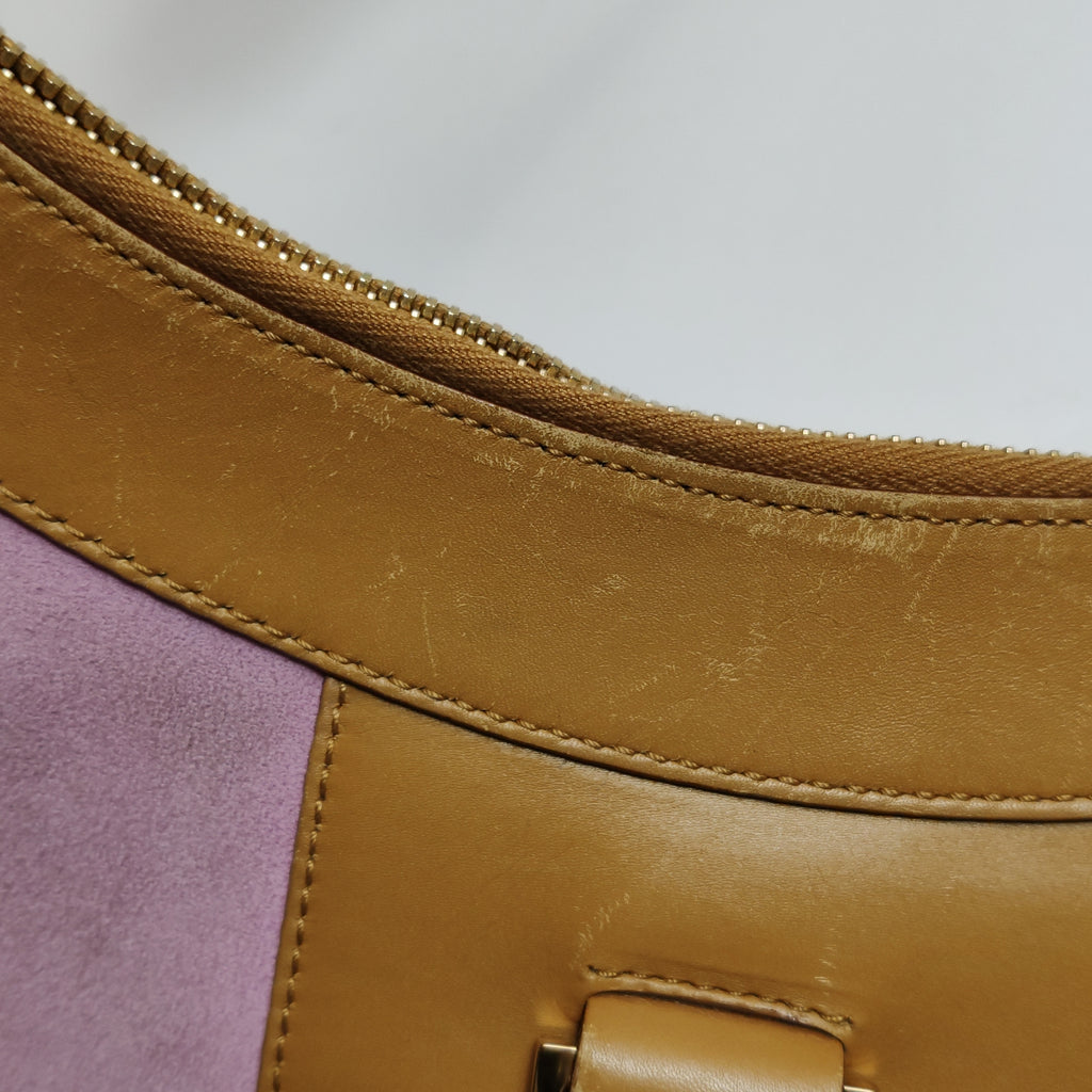 Gucci Jackie Suede Trim Pink