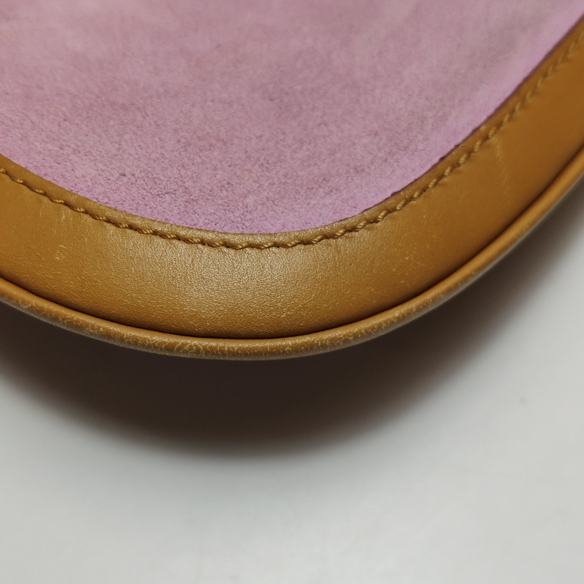 Gucci Jackie Suede Trim Pink
