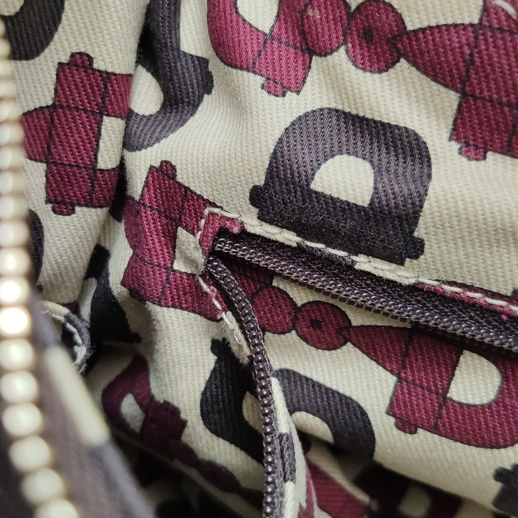 Gucci Abbey D-Ring Hobo Shoulder Bag Dark Brown