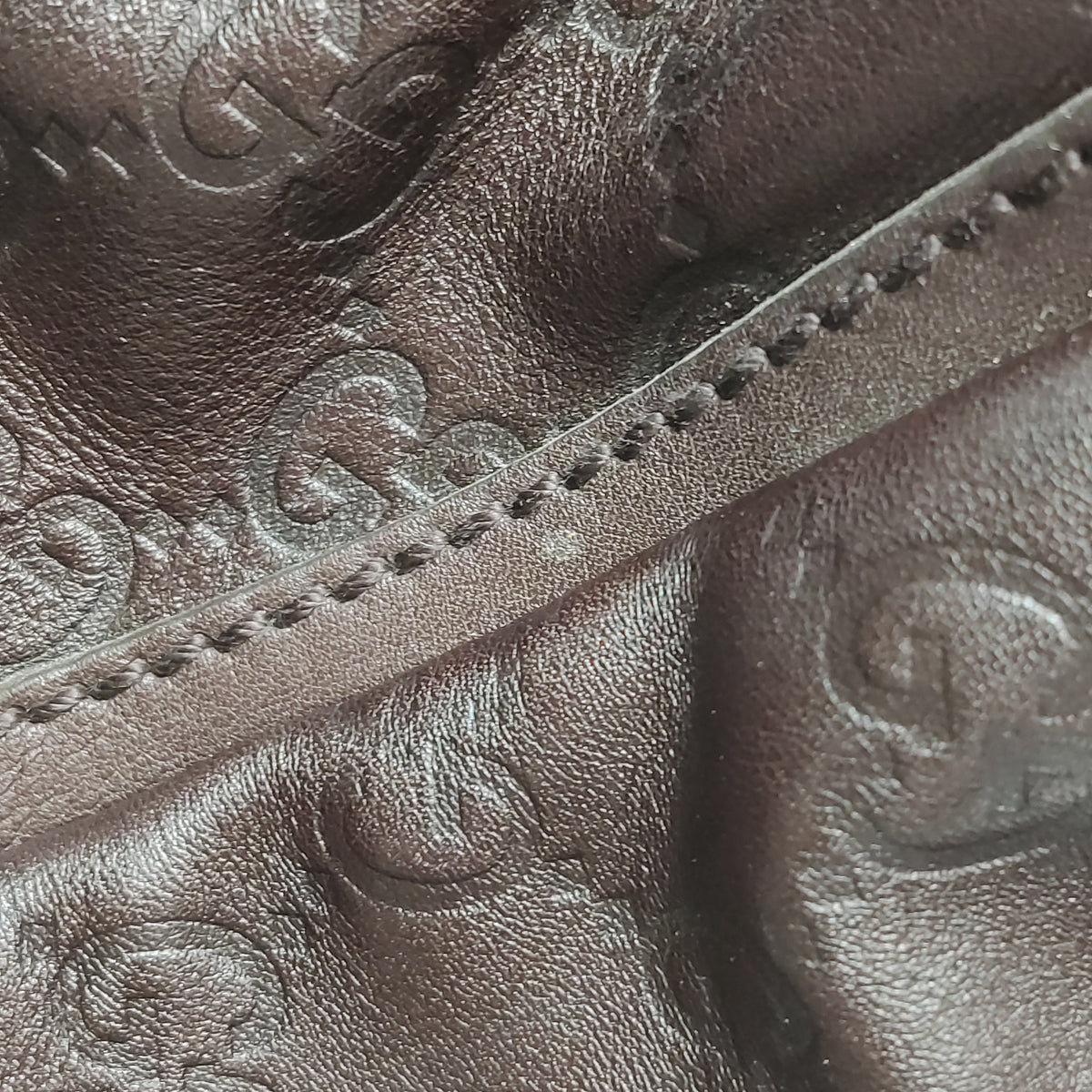 Gucci Abbey D-Ring Hobo Shoulder Bag Dark Brown
