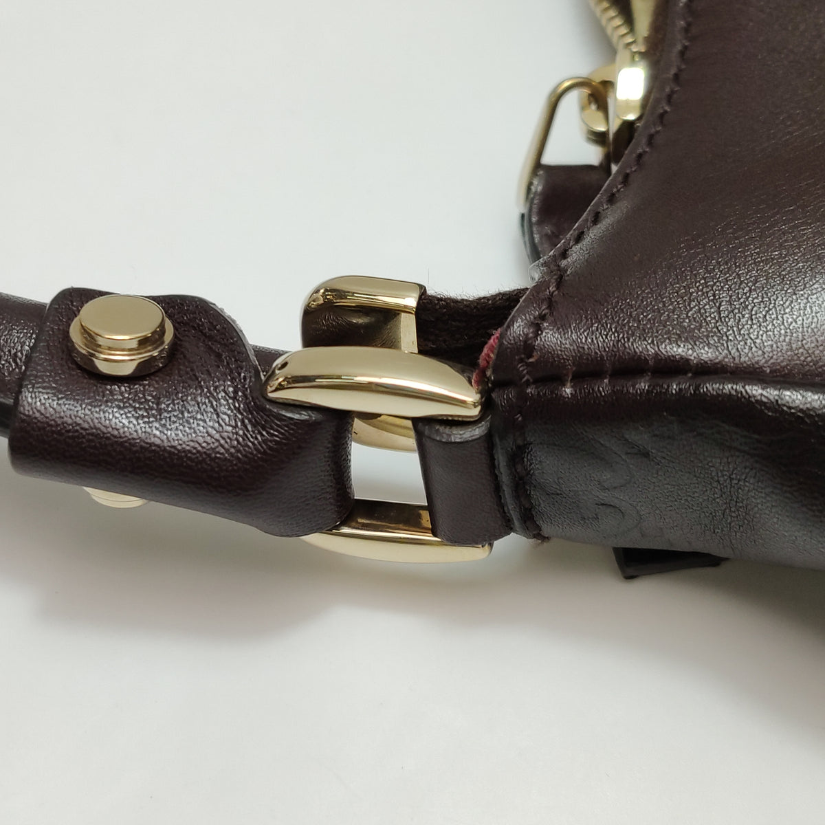 Gucci Abbey D-Ring Hobo Shoulder Bag Dark Brown