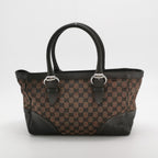 Gucci Canvas Tote Shoulder Brown