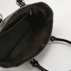 Gucci Canvas Tote Shoulder Brown