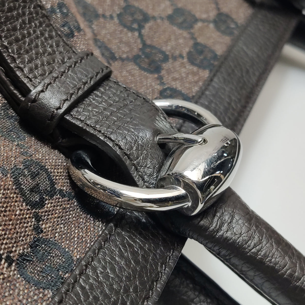 Gucci Canvas Tote Shoulder Brown