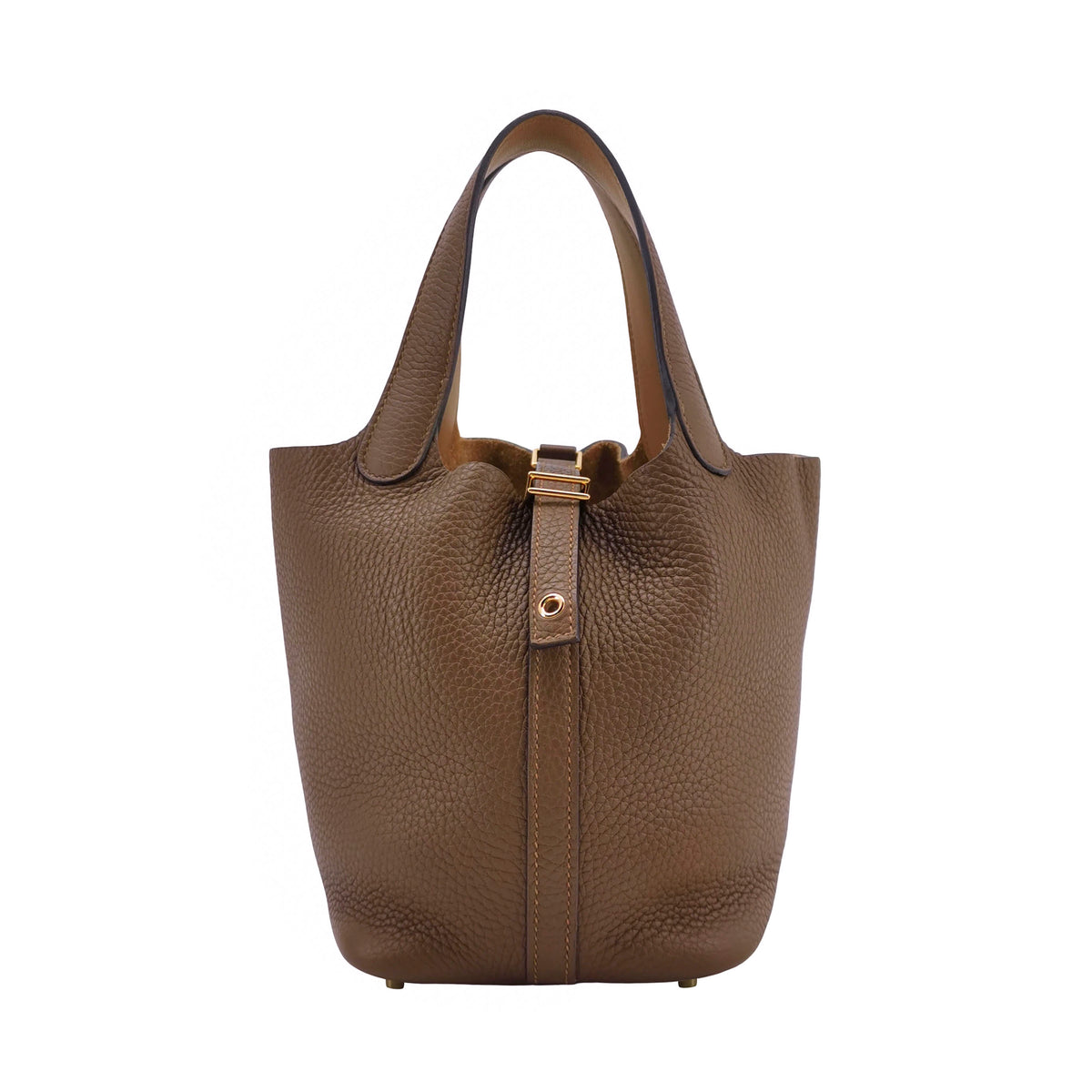Hermès Picotin 18 Taurillon Clemence Alezan Brown