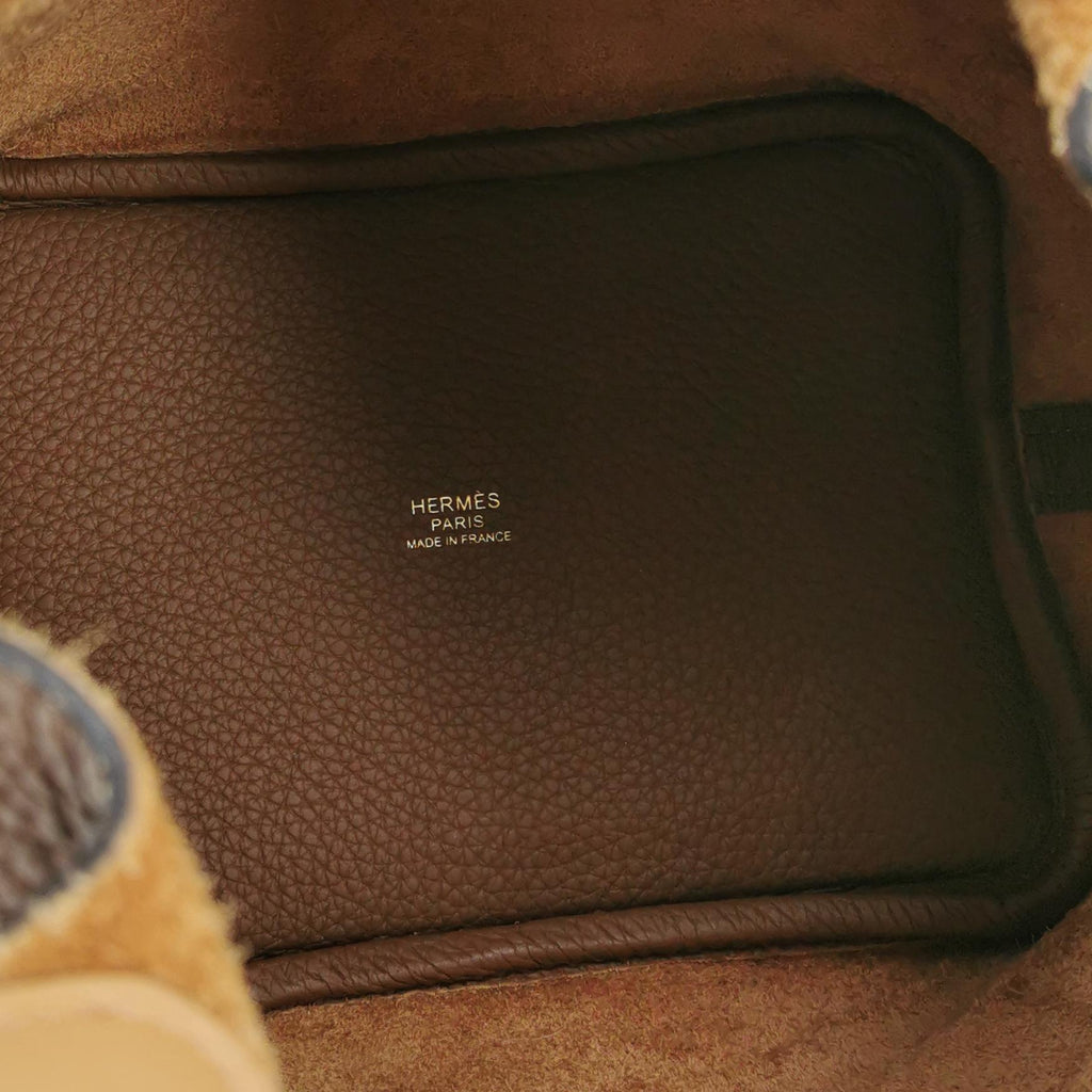 Hermès Picotin 18 Taurillon Clemence Alezan Brown