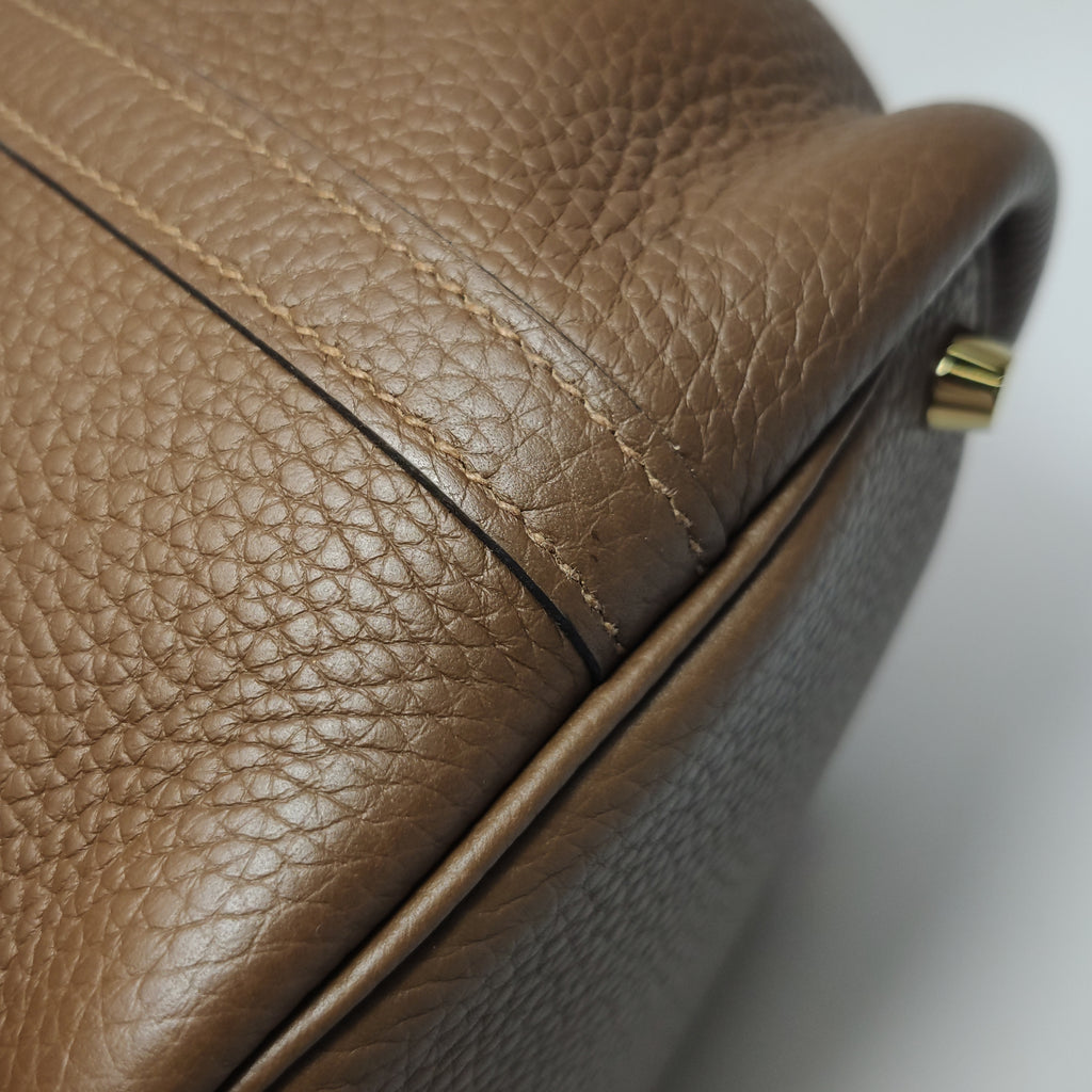 Hermès Picotin 18 Taurillon Clemence Alezan Brown