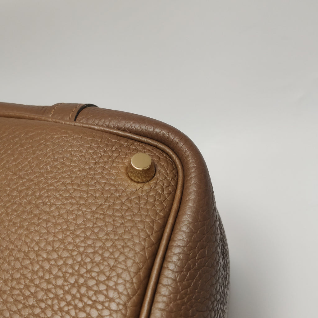 Hermès Picotin 18 Taurillon Clemence Alezan Brown