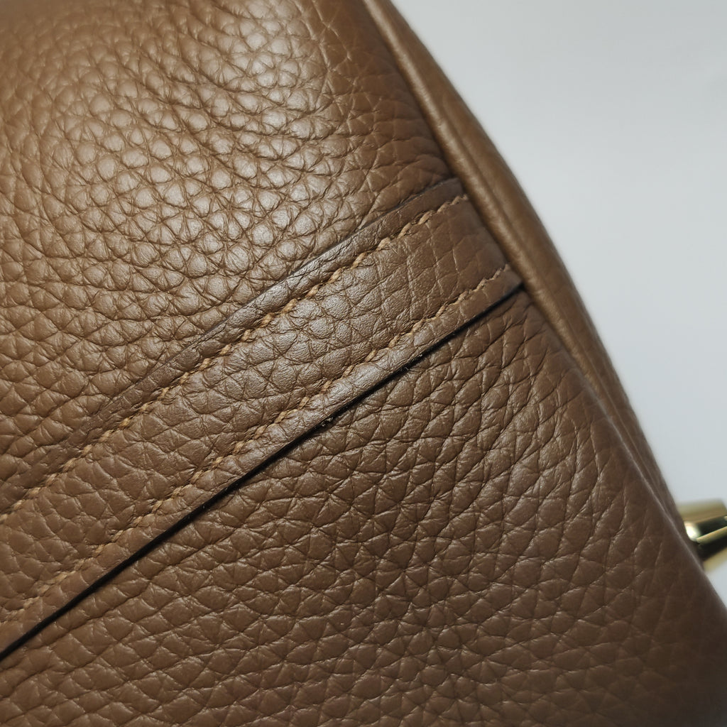 Hermès Picotin 18 Taurillon Clemence Alezan Brown