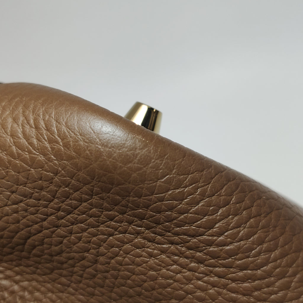 Hermès Picotin 18 Taurillon Clemence Alezan Brown