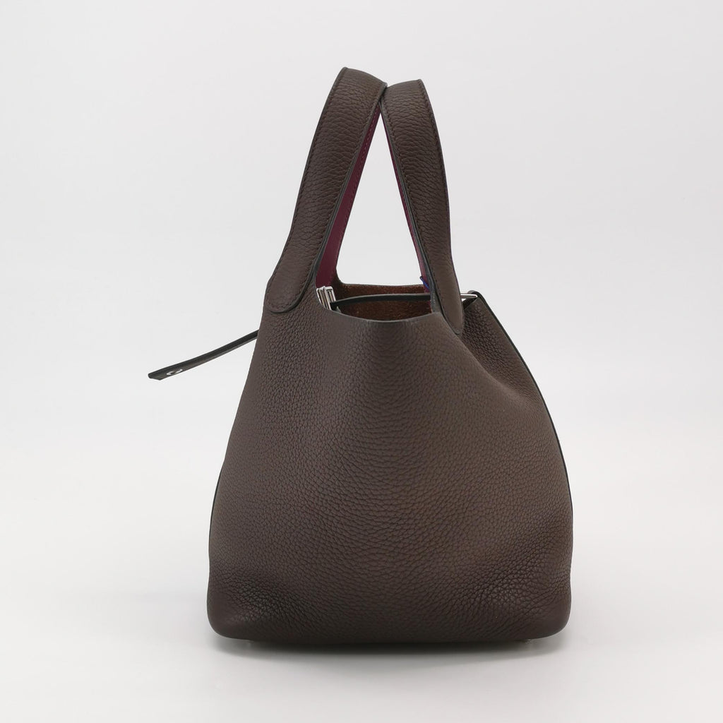 Hermès Picotin 18 Clemence Rouge Sellier Anemone