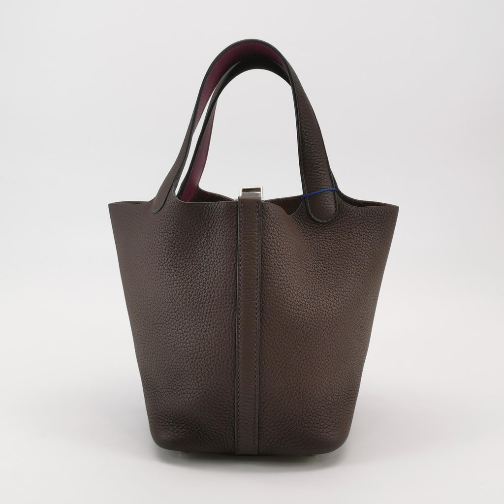 Hermès Picotin 18 Clemence Rouge Sellier Anemone