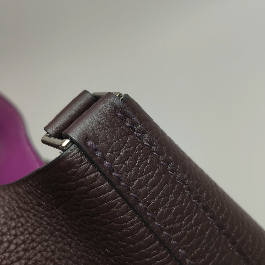 Hermès Picotin 18 Clemence Rouge Sellier Anemone