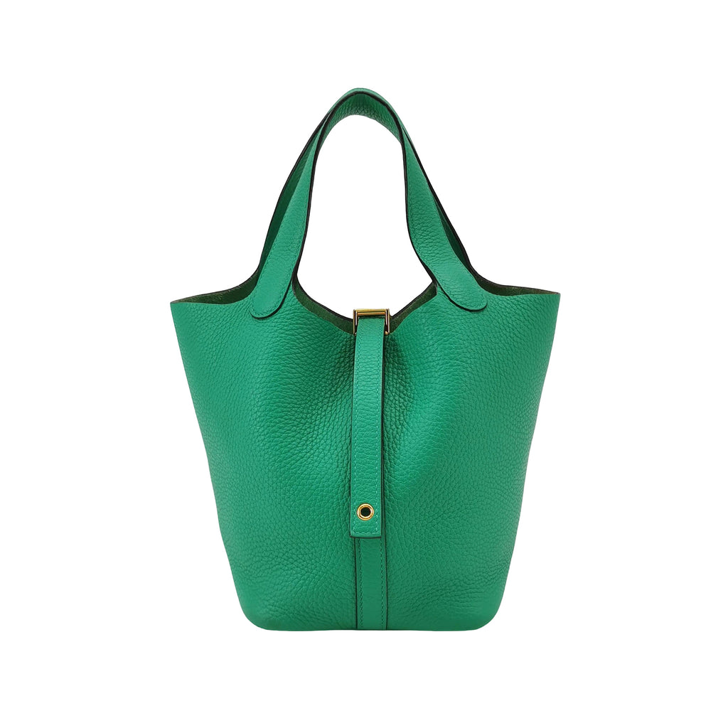 Hermès Picotin 18 Clemence 6W Menthe Green