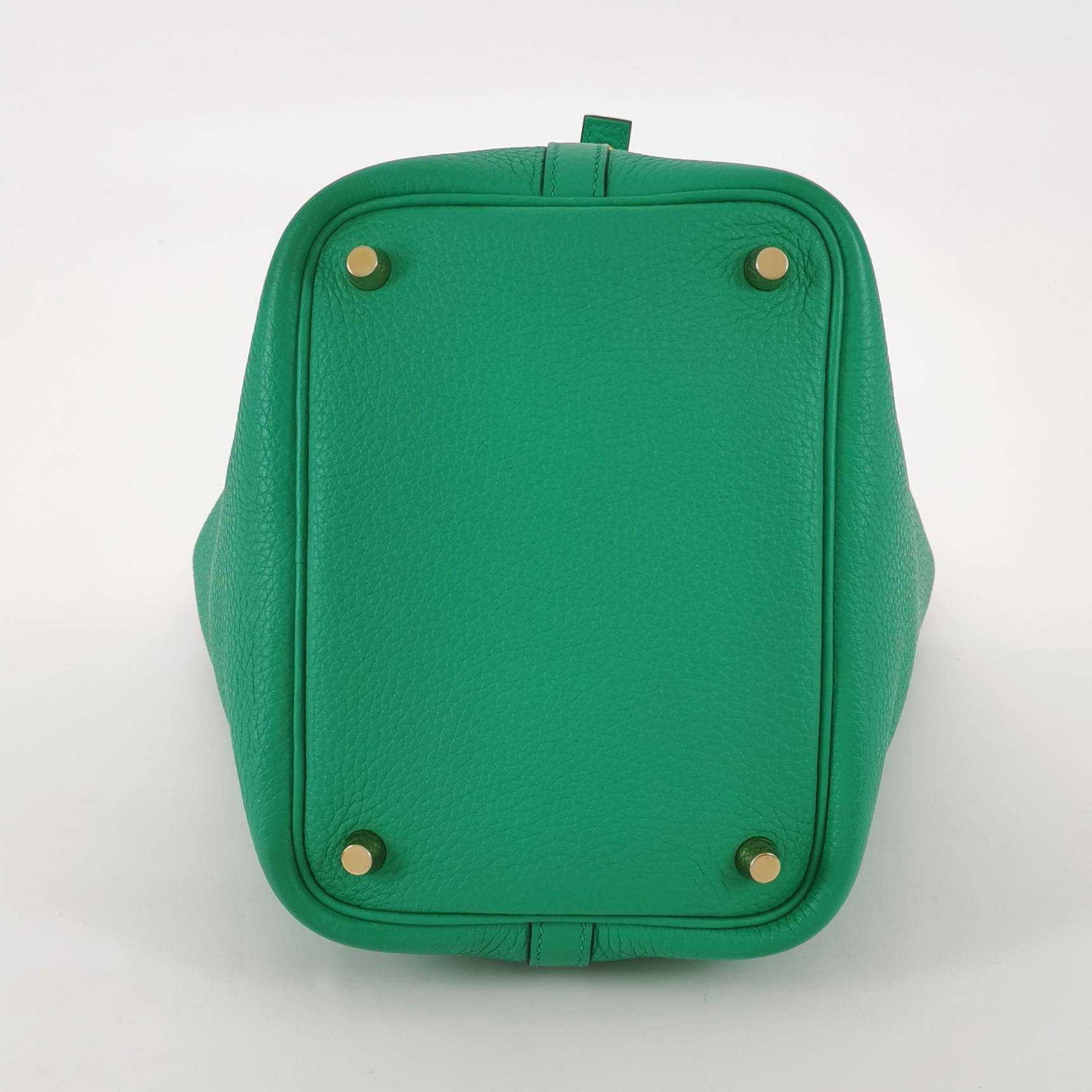 Hermès Picotin 18 Clemence 6W Menthe Green