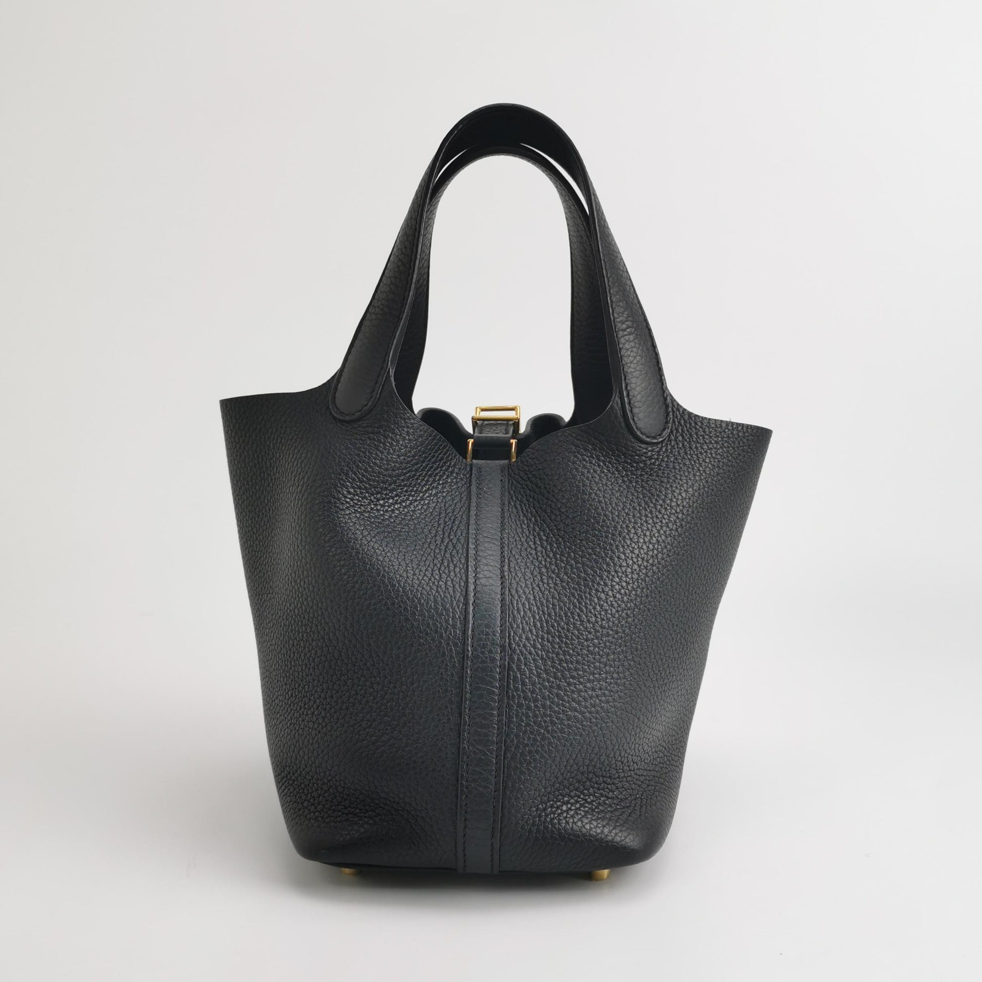 Hermès Picotin 18 Clemence Black GHW