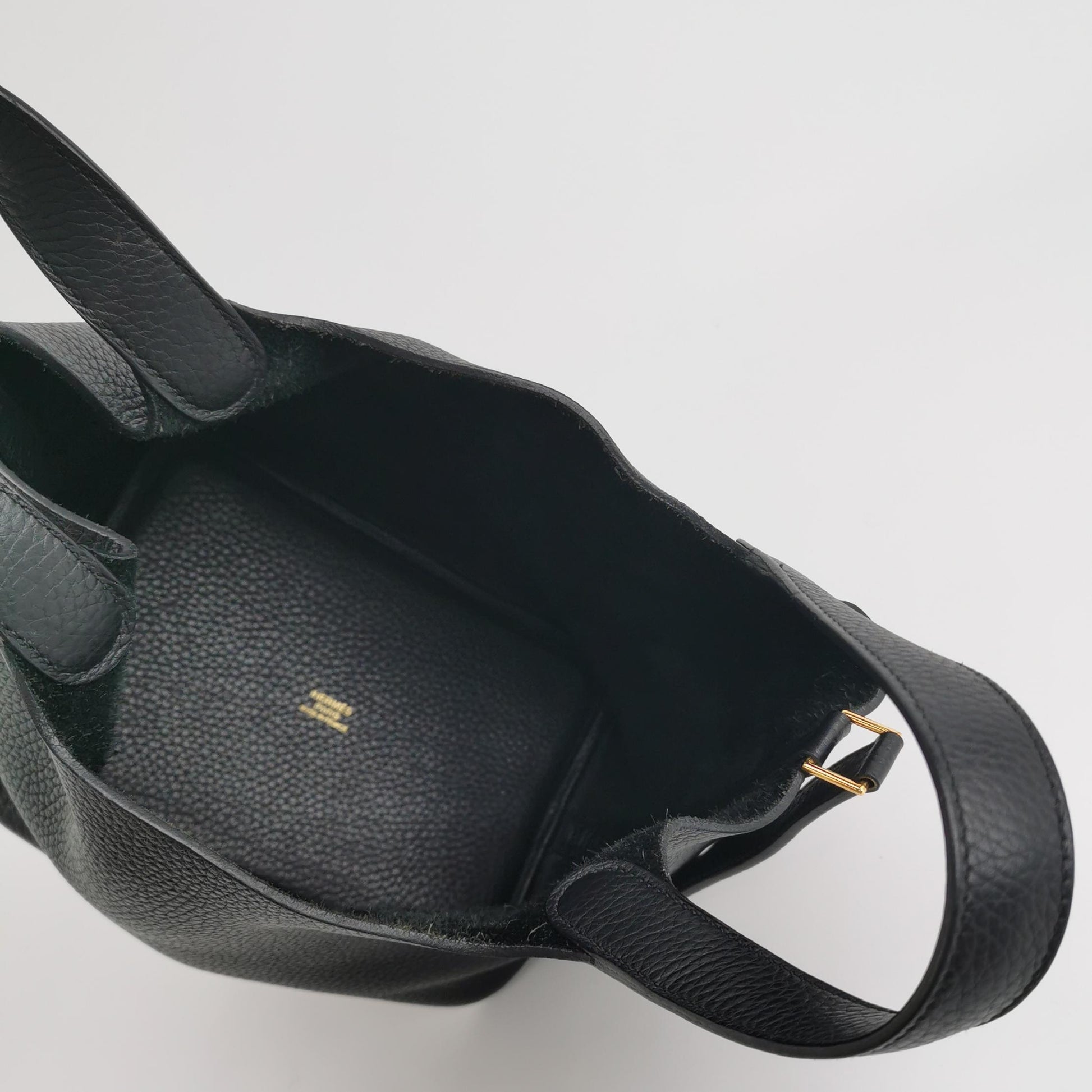 Hermès Picotin 18 Clemence Black GHW
