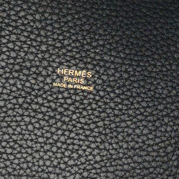 Hermès Picotin 18 Clemence Black GHW