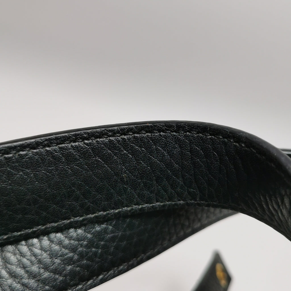Hermès Picotin 18 Clemence Black GHW