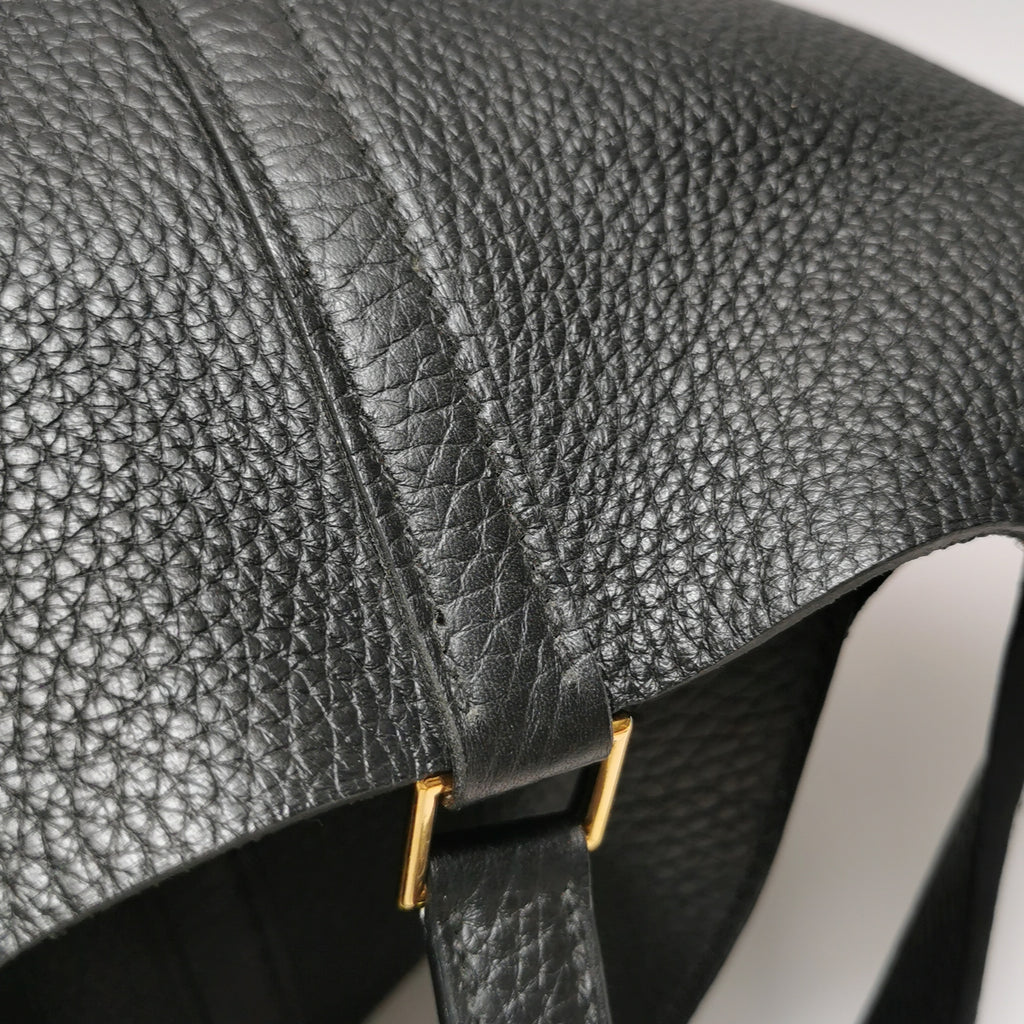 Hermès Picotin 18 Clemence Black GHW