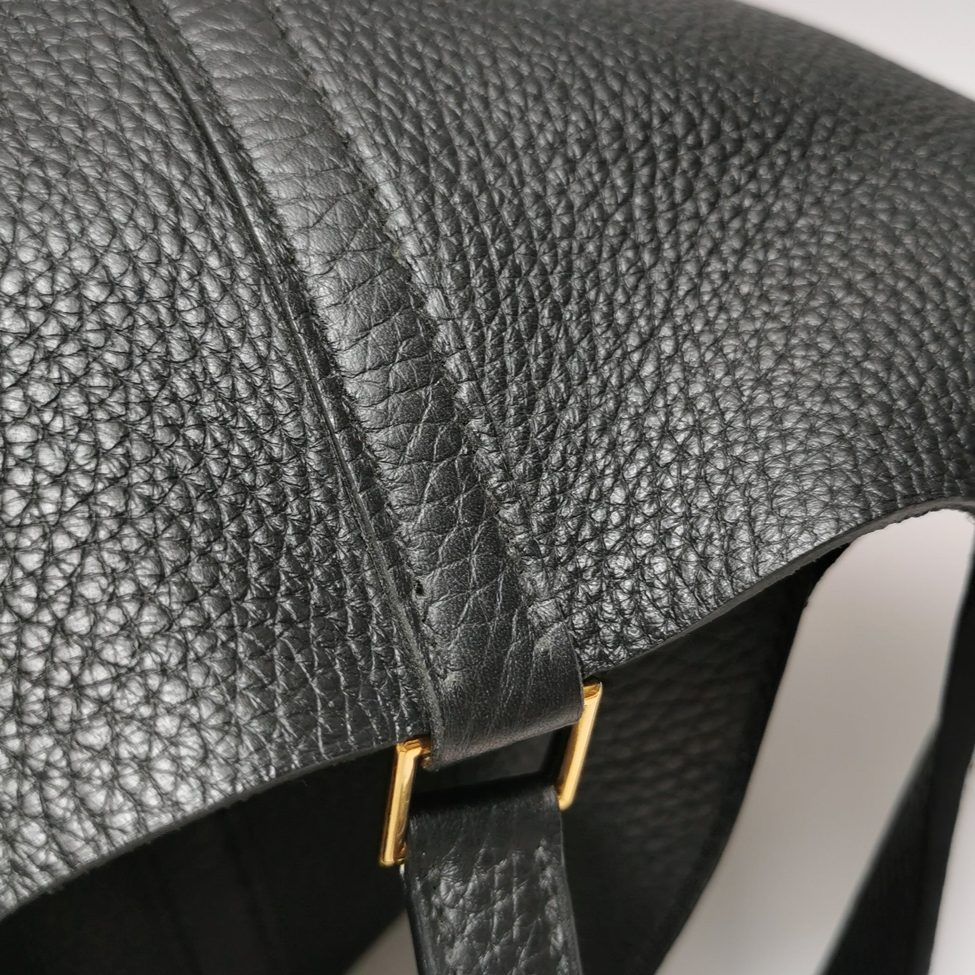 Hermès Picotin 18 Clemence Black GHW