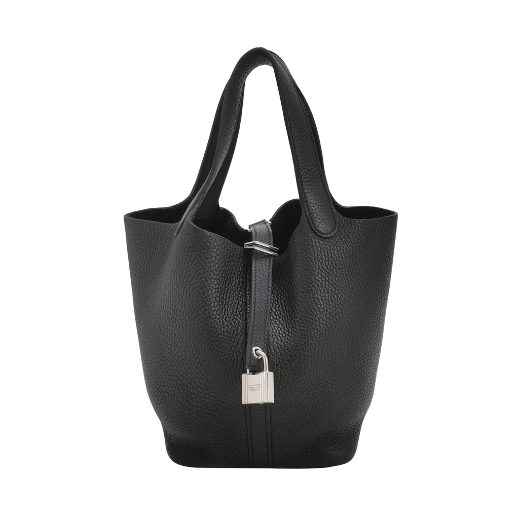 Hermès Picotin 18 Black Taurillon Clemence