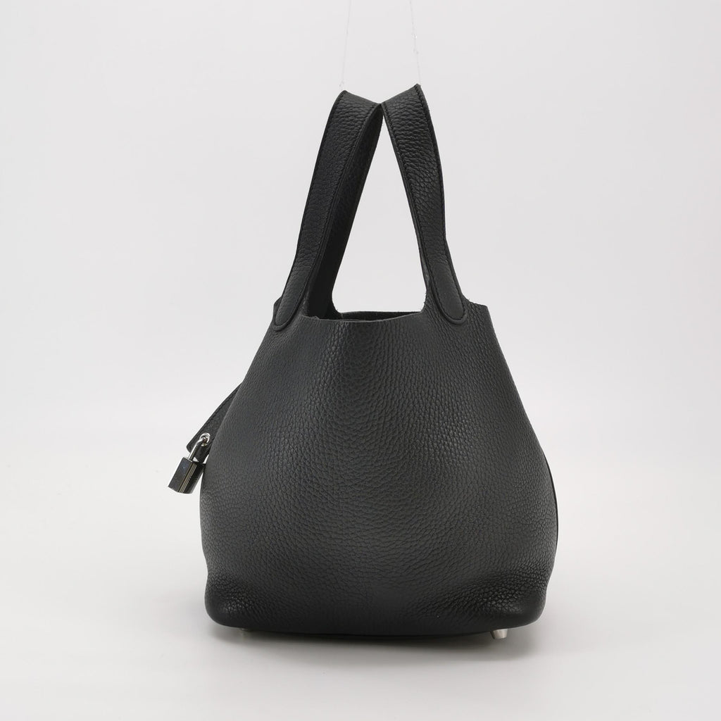 Hermès Picotin 18 Black Taurillon Clemence