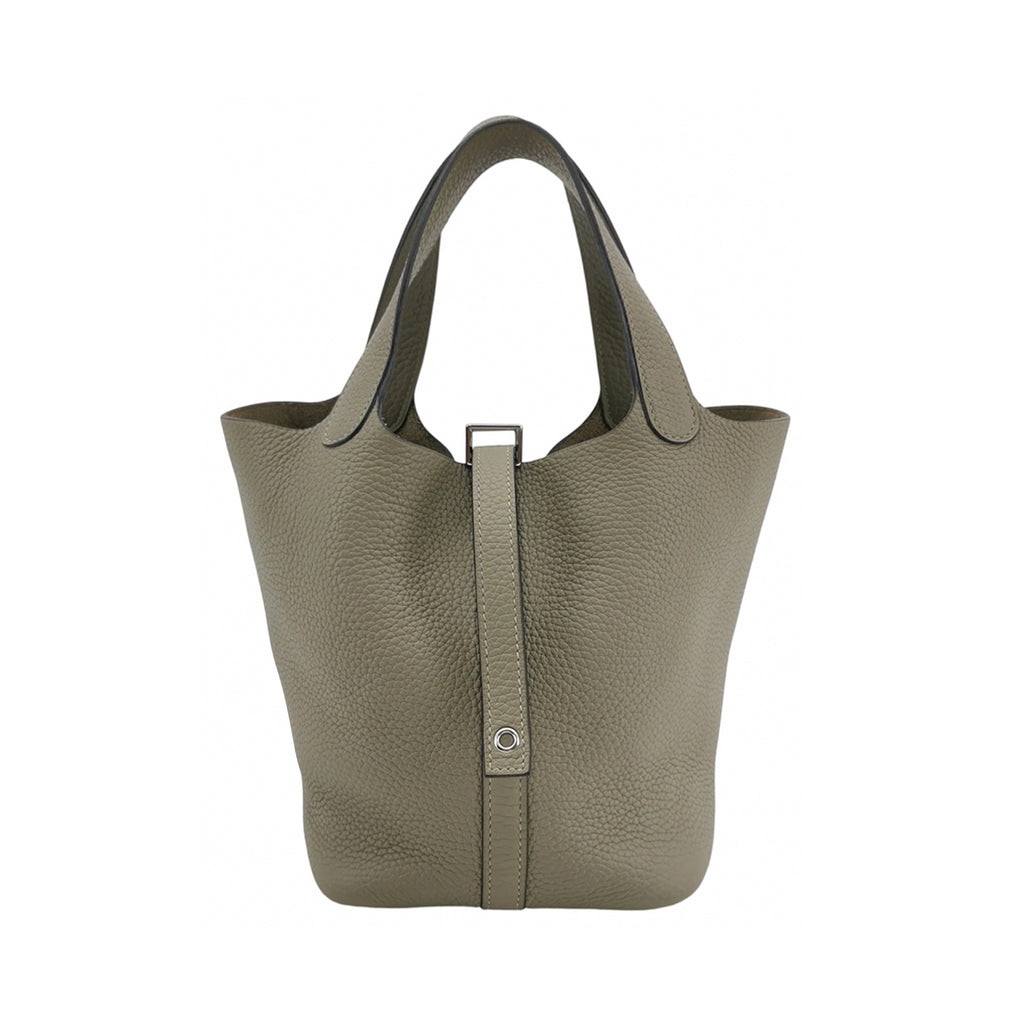 Hermes Picotin 18 Sauge Green SHW