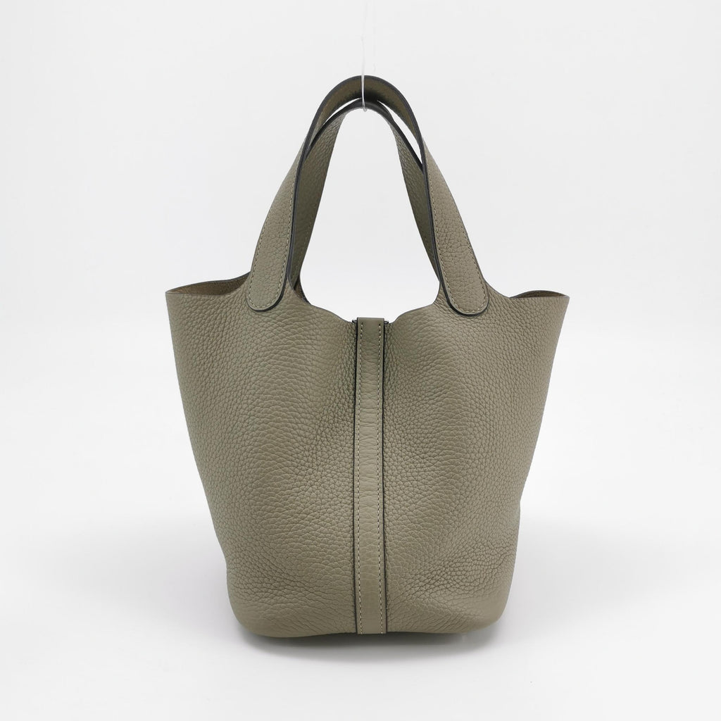 Hermes Picotin 18 Sauge Green SHW