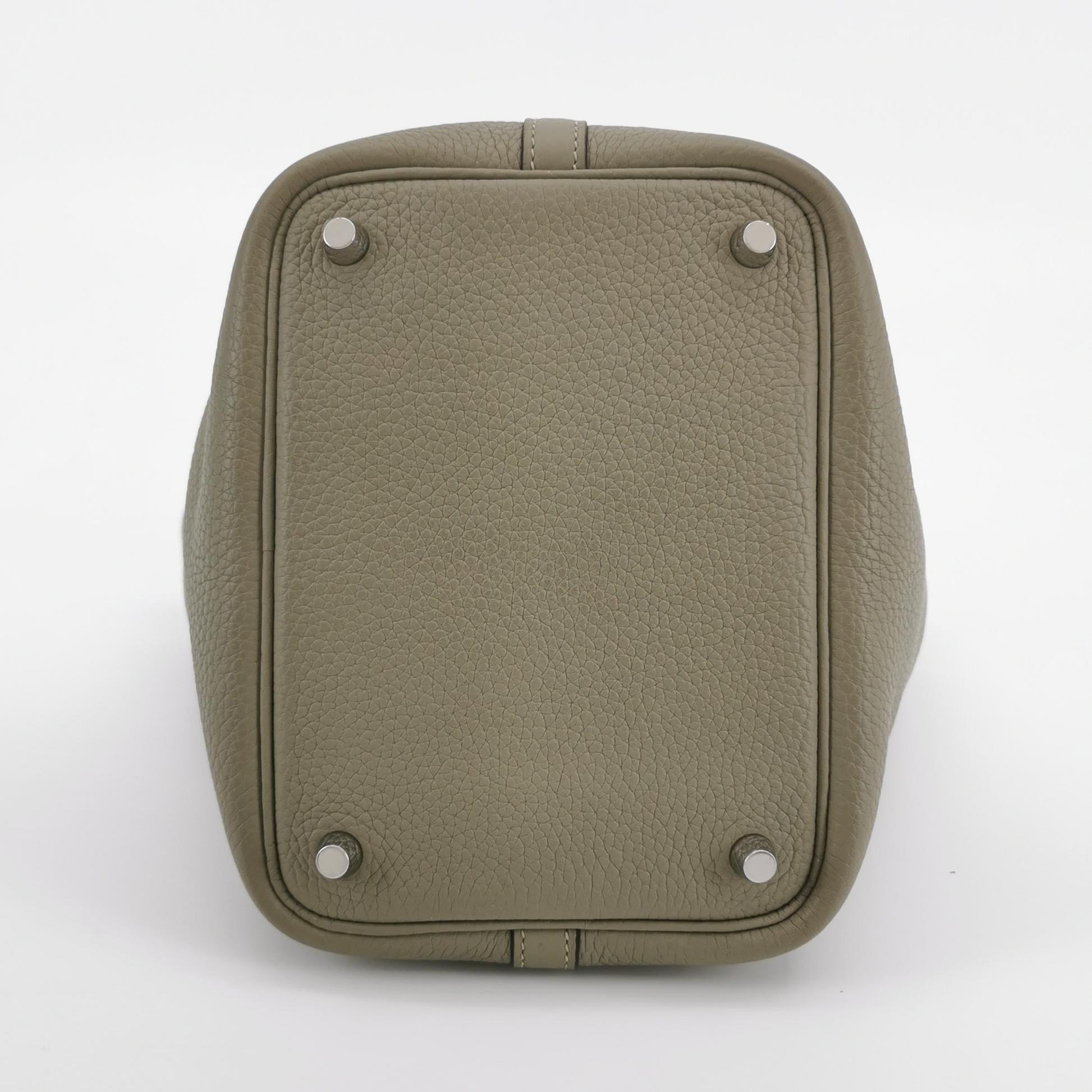 Hermes Picotin 18 Sauge Green SHW