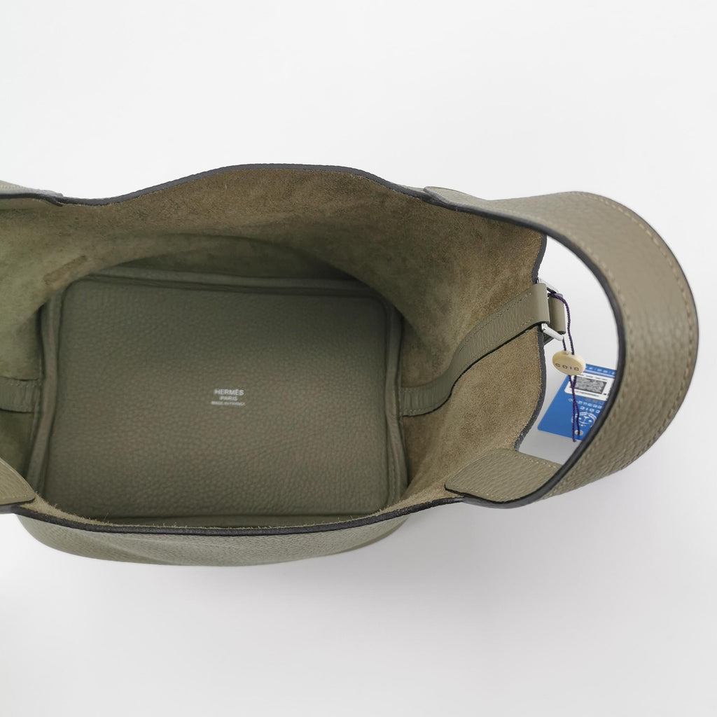 Hermes Picotin 18 Sauge Green SHW