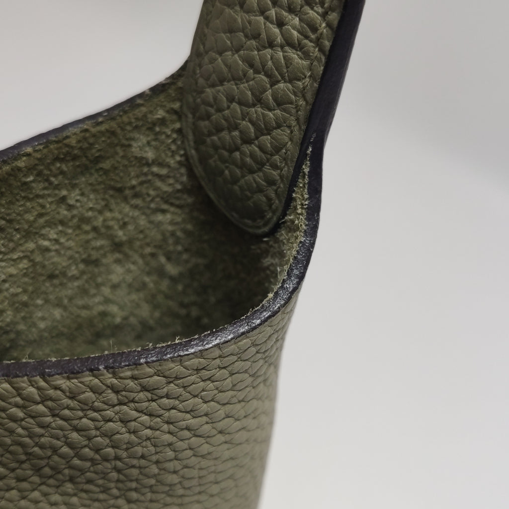 Hermes Picotin 18 Sauge Green SHW