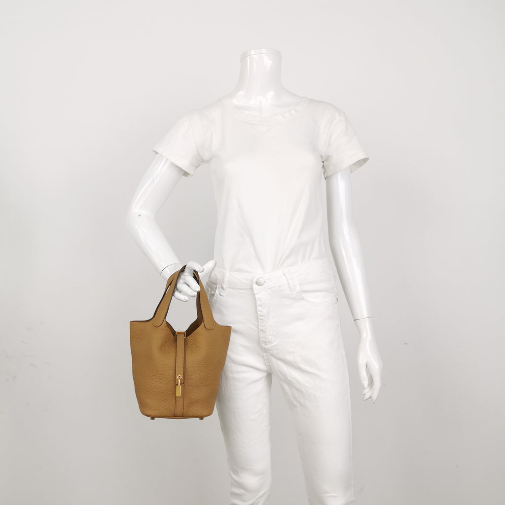Hermès Picotin 18 Biscuit Taurillon Clemence