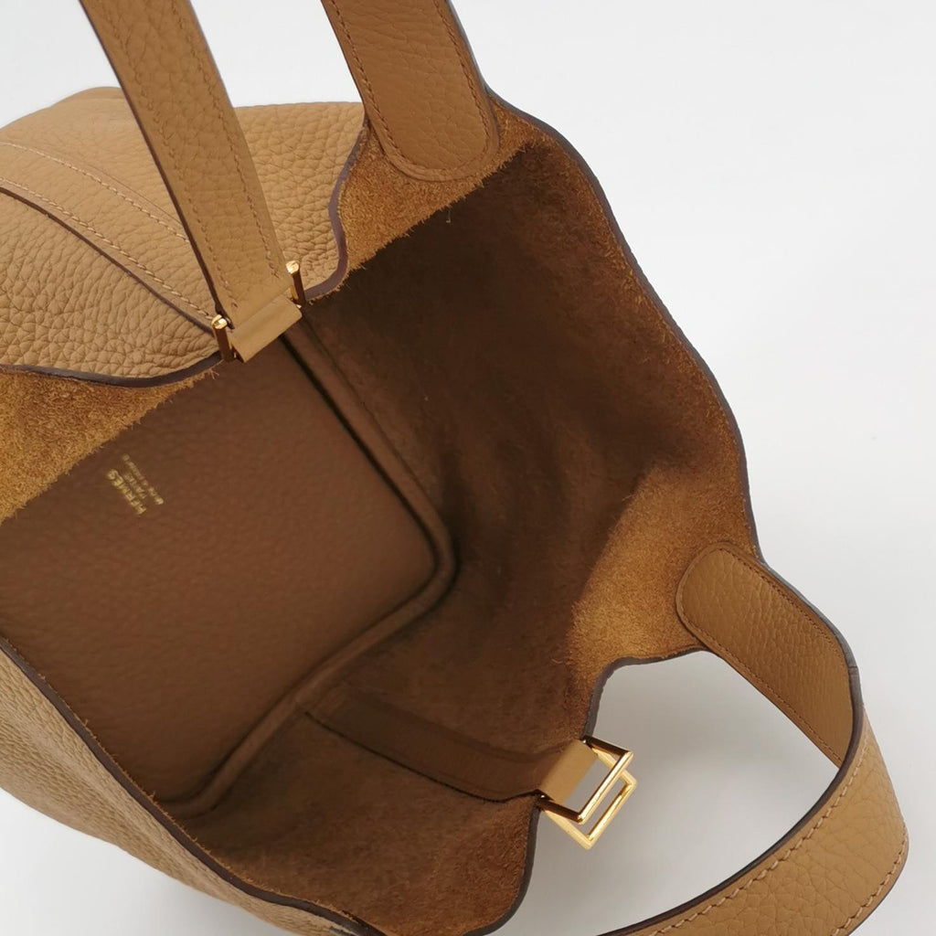 Hermès Picotin 18 Biscuit Taurillon Clemence