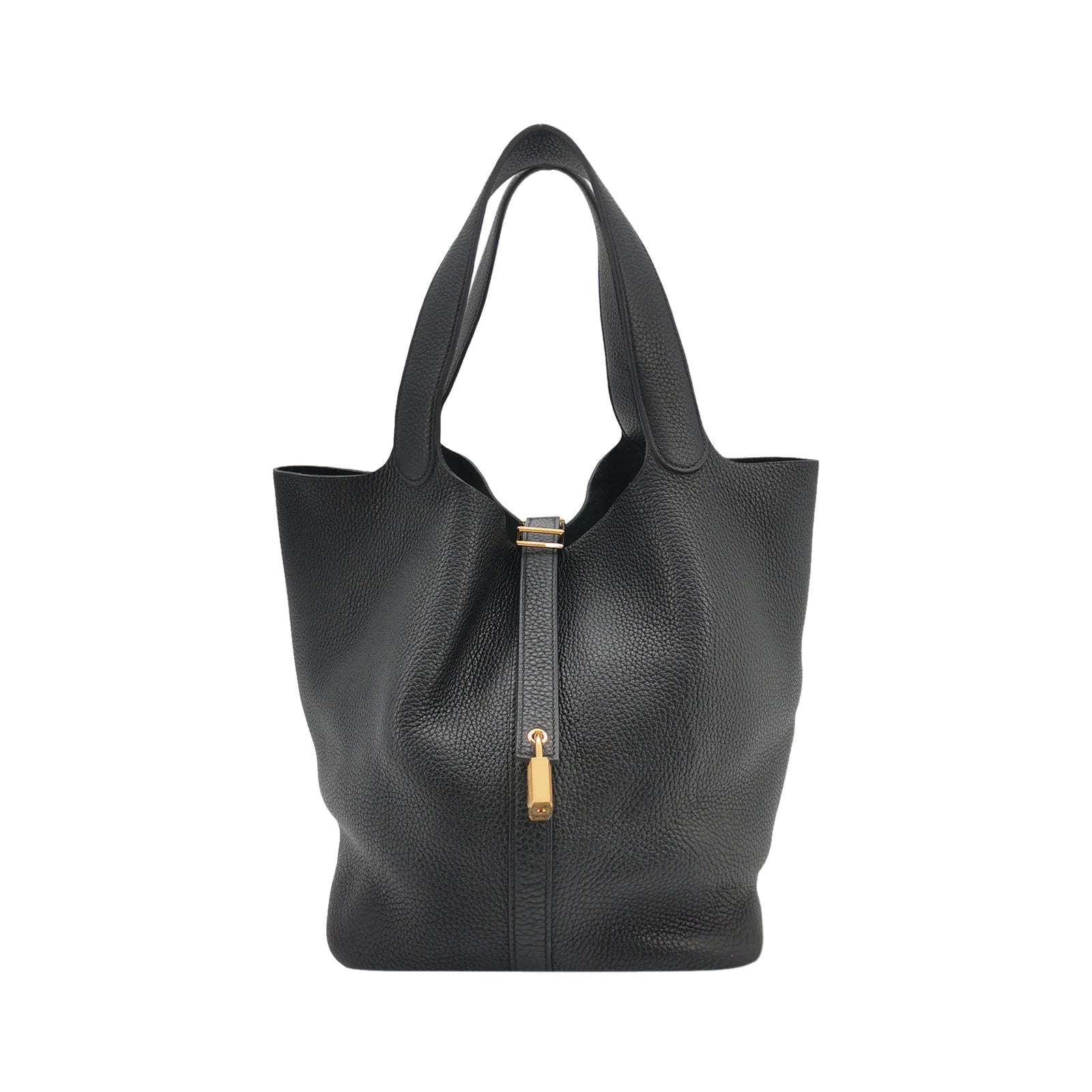 Hermès Picotin 26 Clemence Black GHW