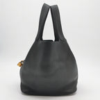 Hermès Picotin 26 Clemence Black GHW