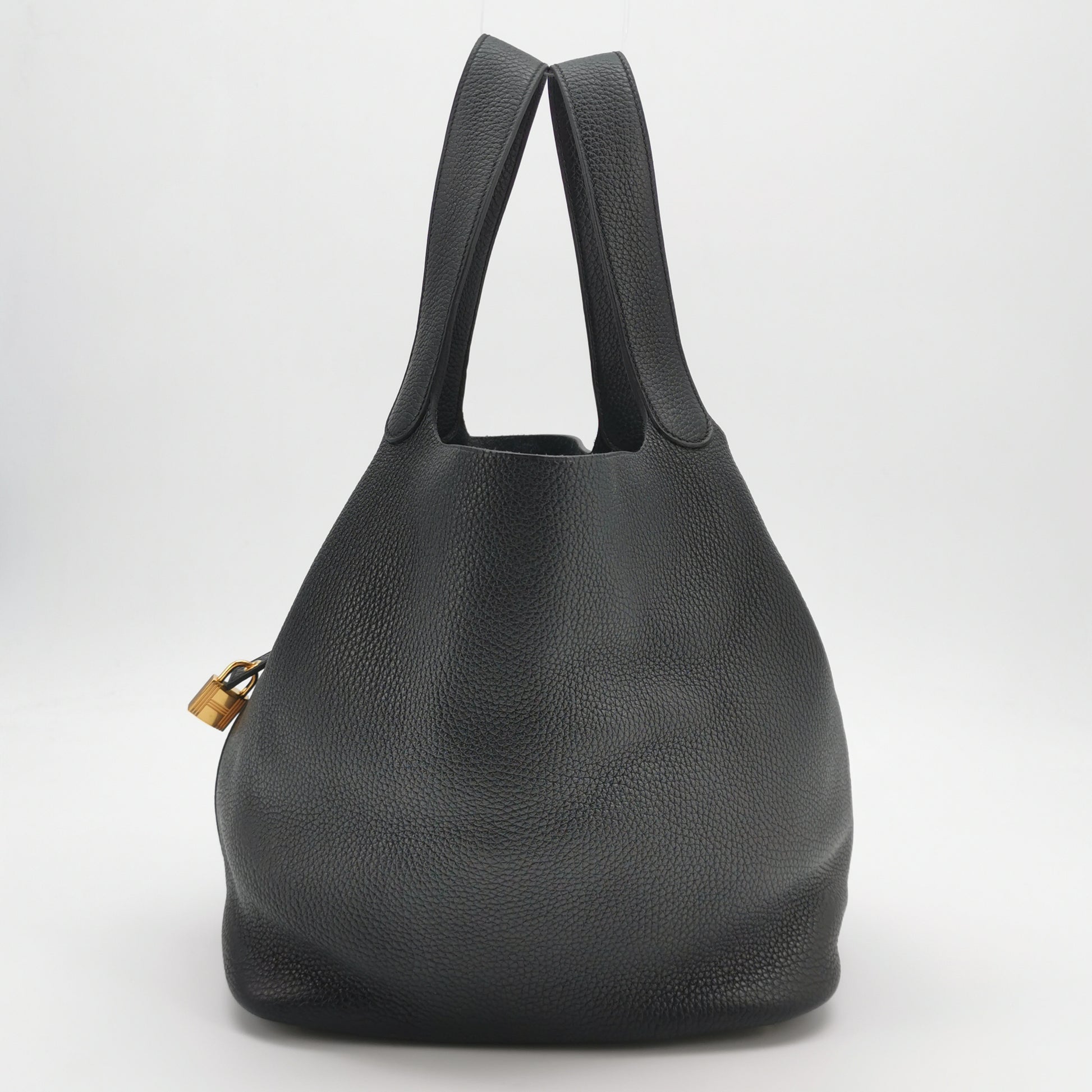 Hermès Picotin 26 Clemence Black GHW