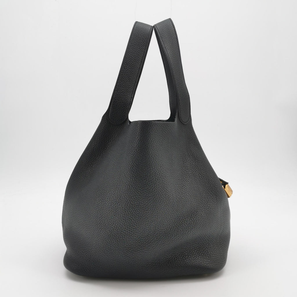 Hermès Picotin 26 Clemence Black GHW