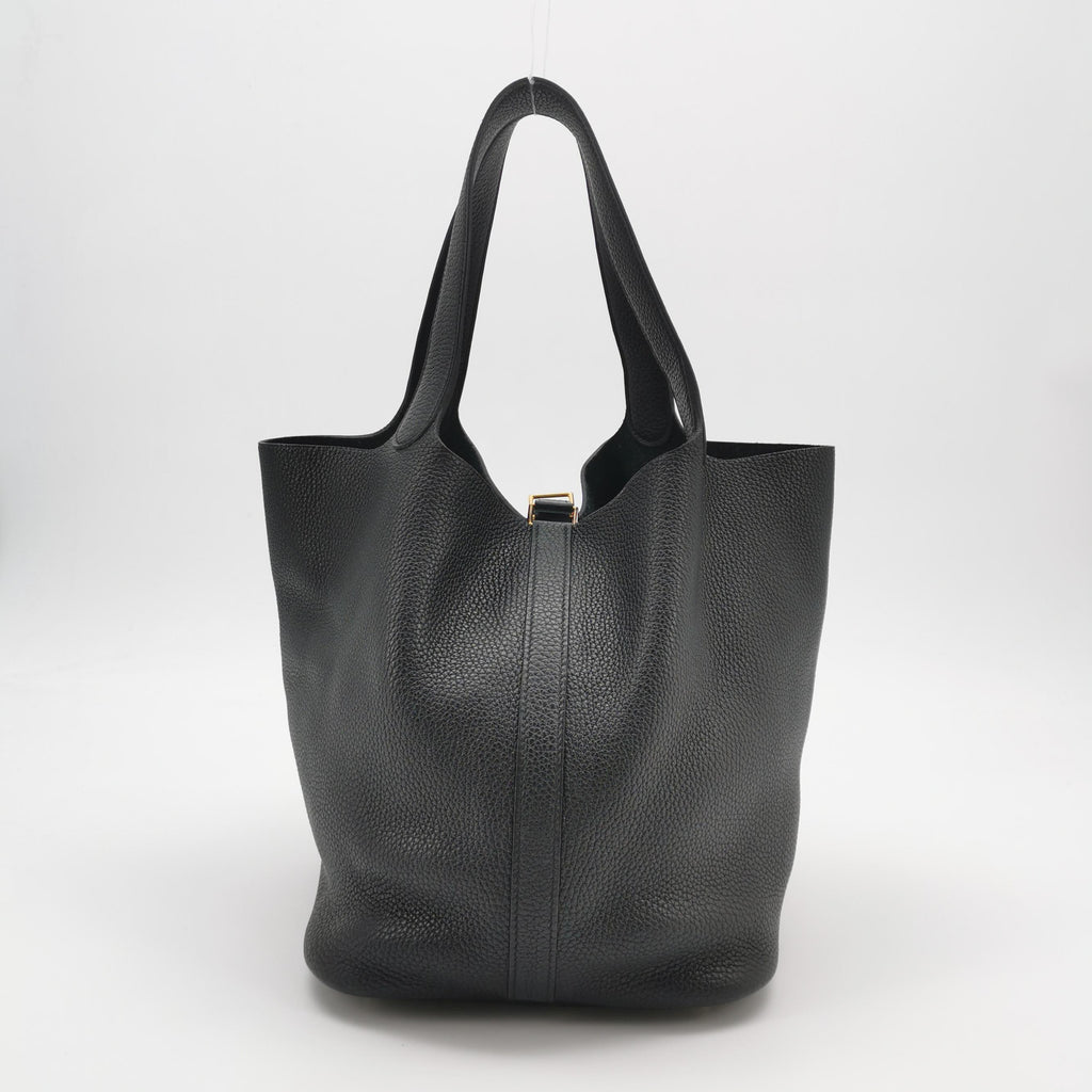 Hermès Picotin 26 Clemence Black GHW