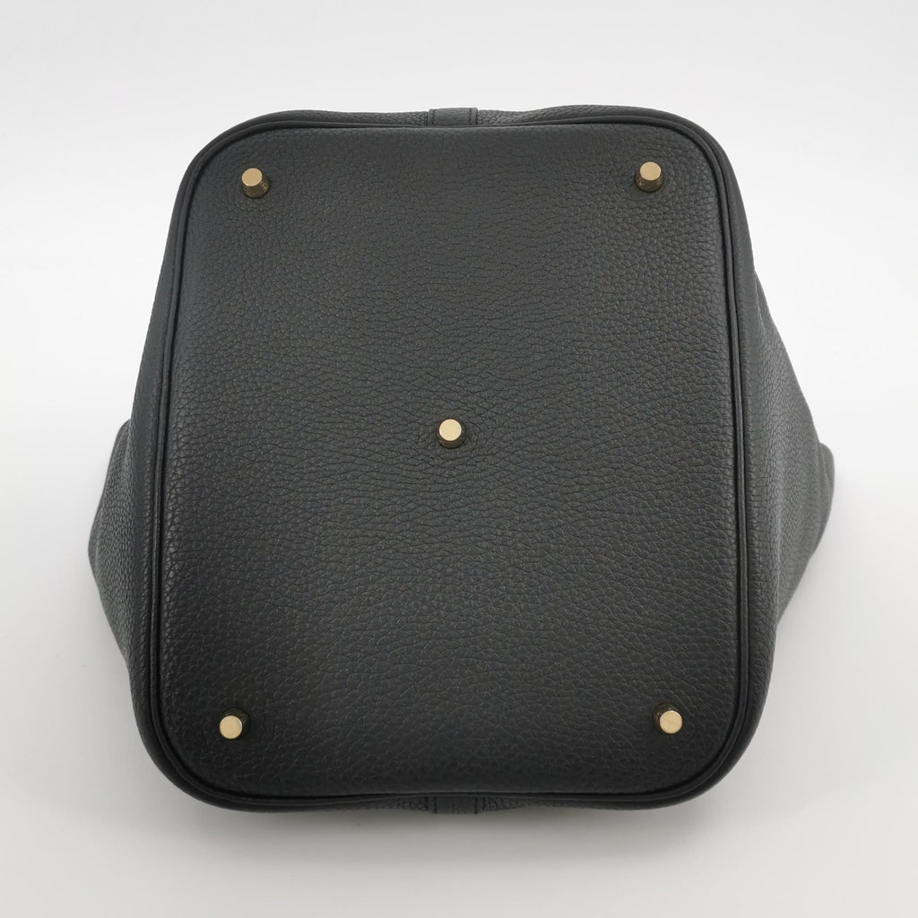 Hermès Picotin 26 Clemence Black GHW