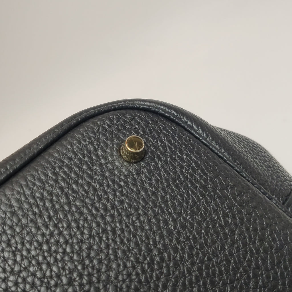 Hermès Picotin 26 Clemence Black GHW