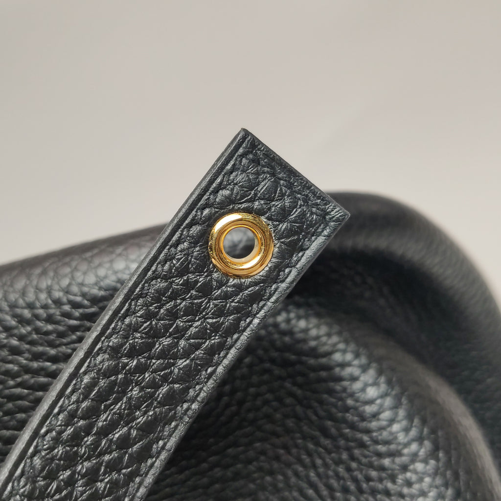 Hermès Picotin 26 Clemence Black GHW