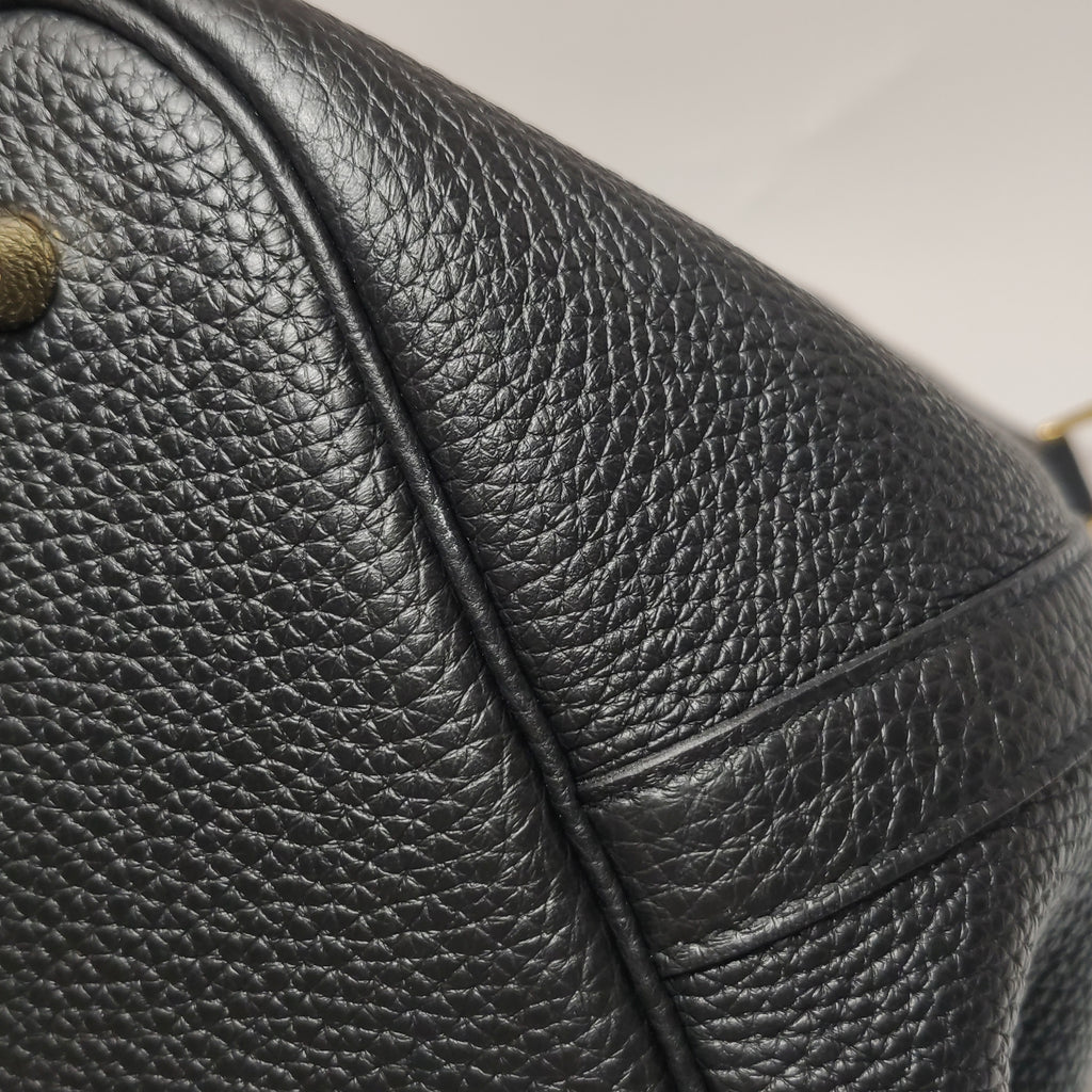 Hermès Picotin 26 Clemence Black GHW