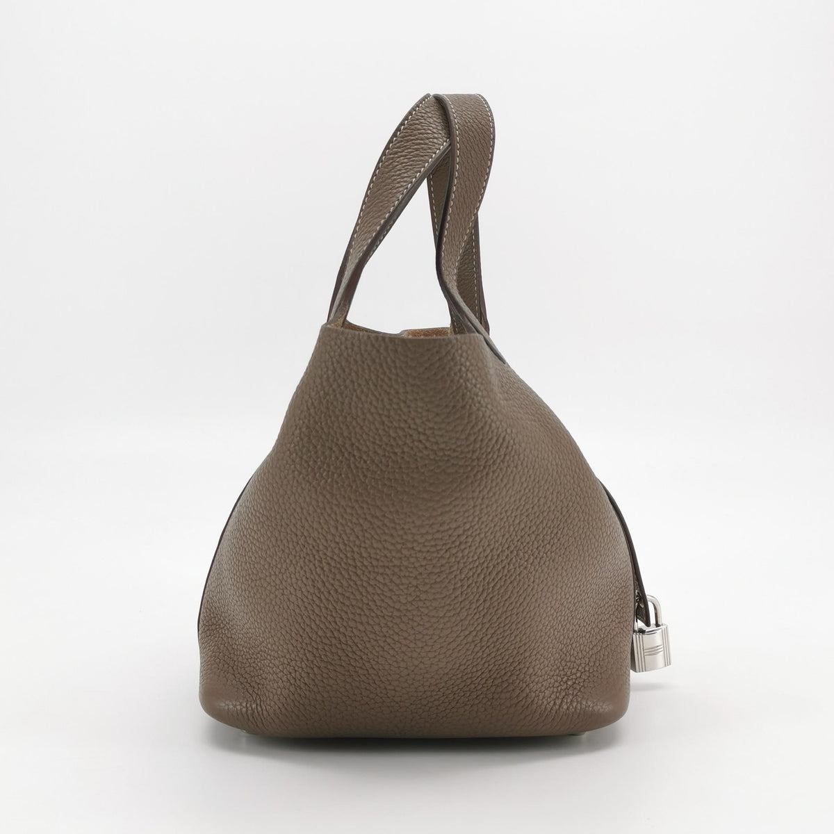 Hermès Picotin 18 Taurillon Clemence Etoupe