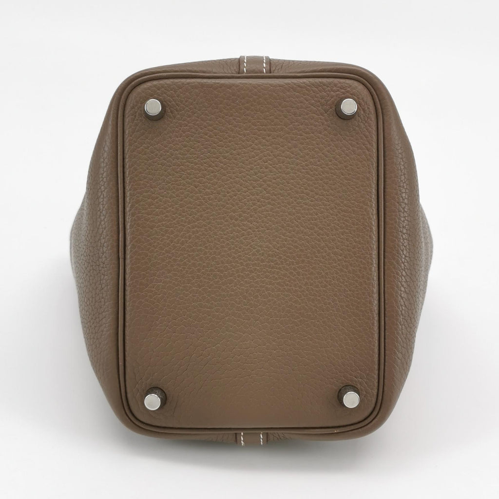 Hermès Picotin 18 Taurillon Clemence Etoupe