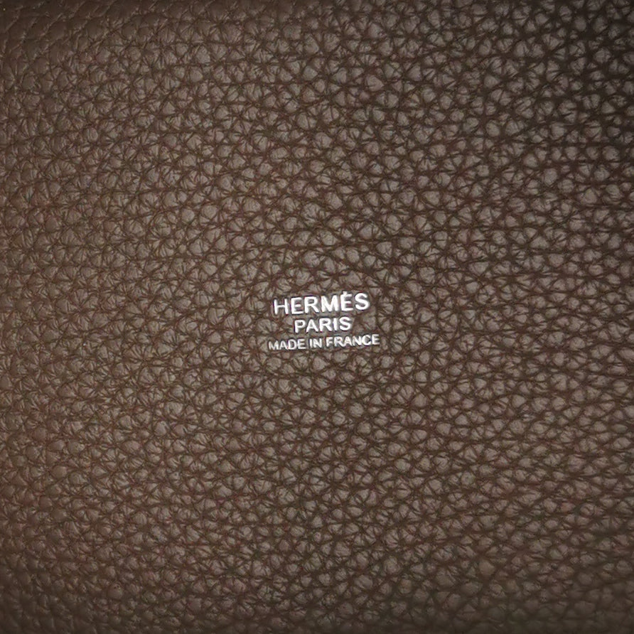 Hermès Picotin 18 Taurillon Clemence Etoupe