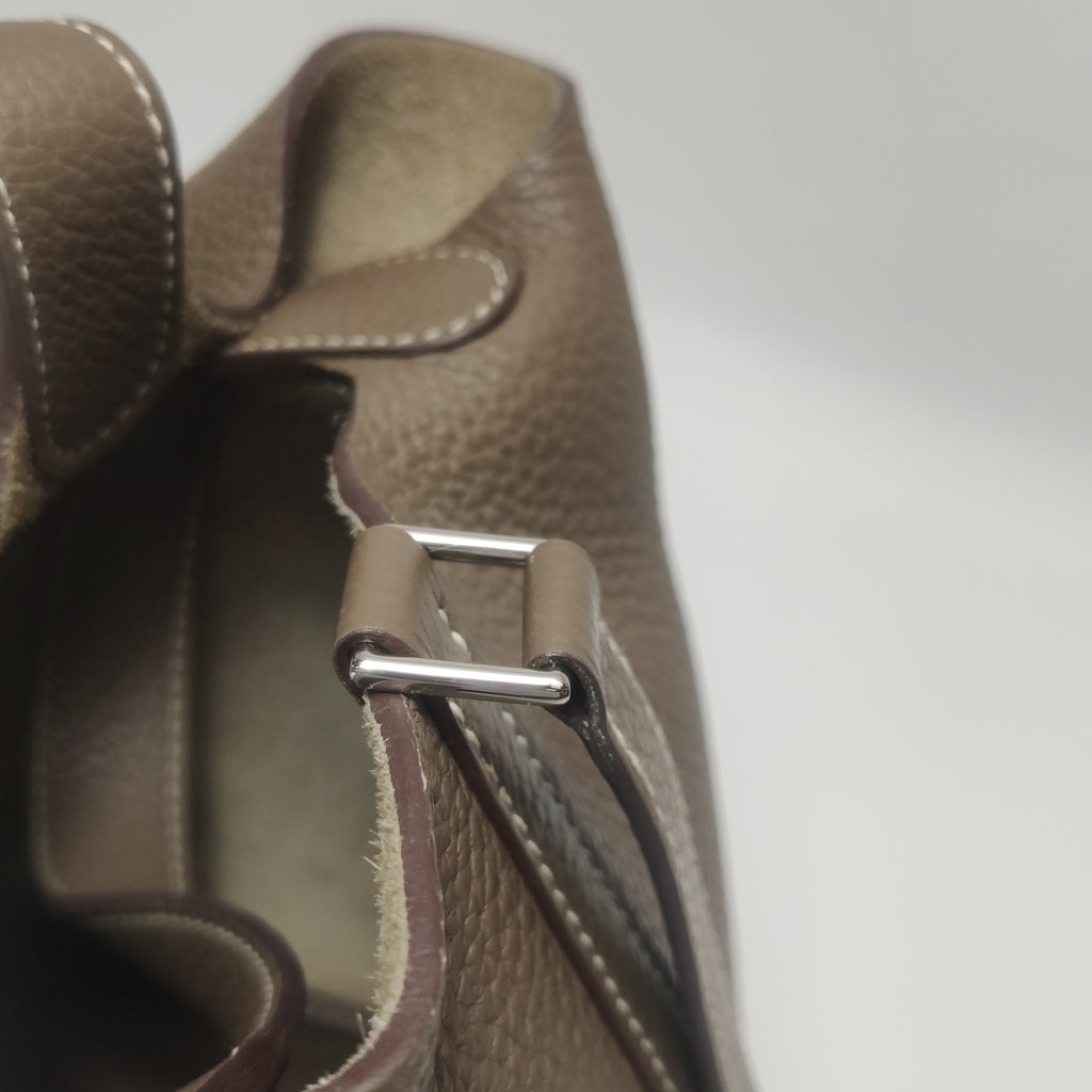 Hermès Picotin 18 Taurillon Clemence Etoupe