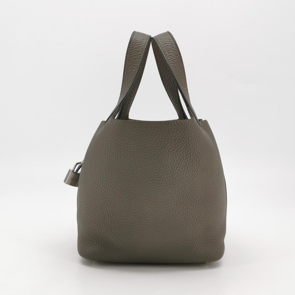 Hermès Picotin 18 Taurillon Clemence Étain