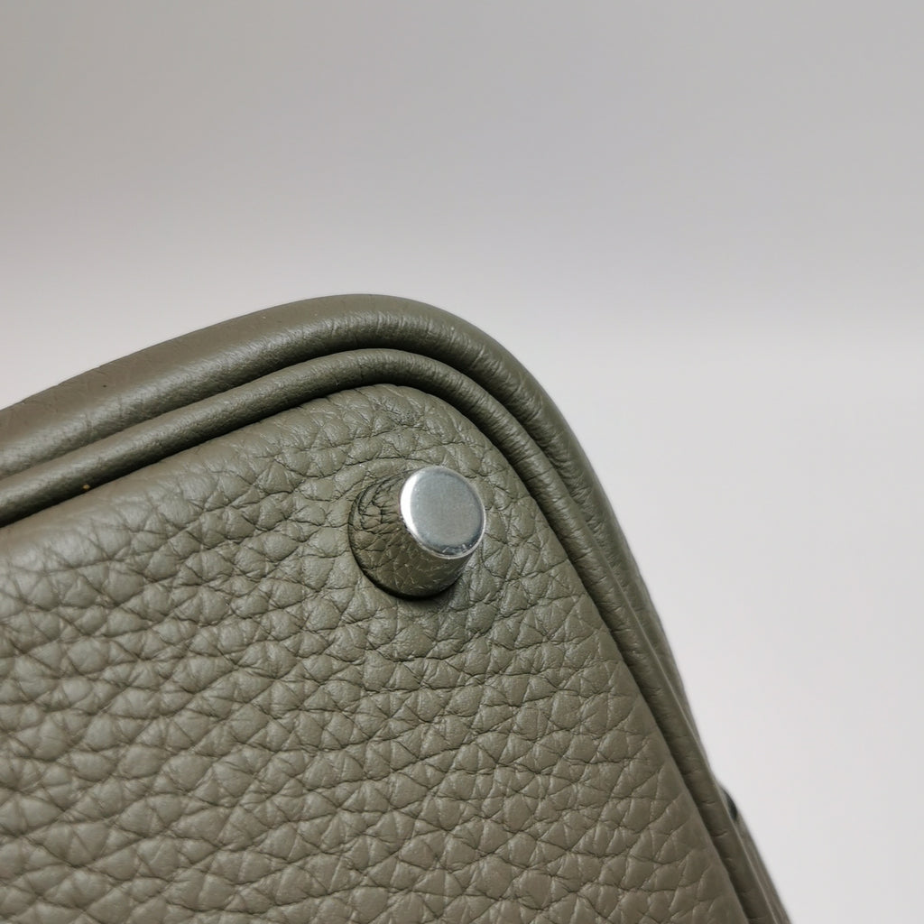 Hermès Picotin 18 Taurillon Clemence Étain