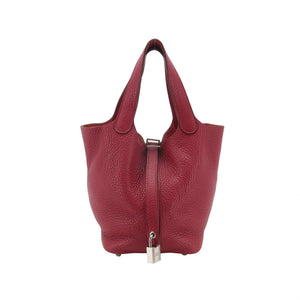 Hermes Picotin 18 Red Taurillon Clemence SHW